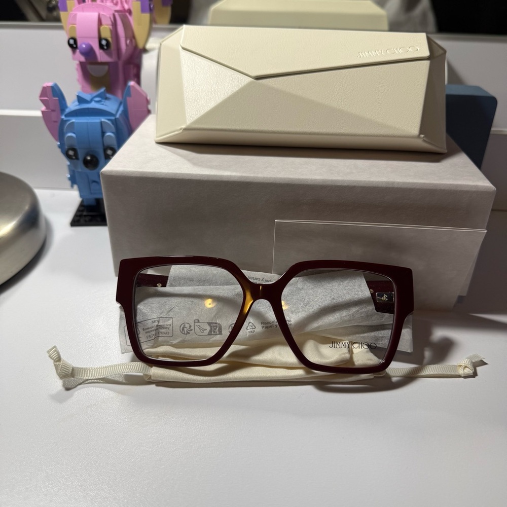 Brand new!! Jimmy Choo 3032B burgundy frames!